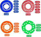 4Pcs Wheel Bolt Pattern Measuring Guides | 4 | 5 | 6 Lug Measuring Tool | SAE & - Image 2