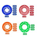 Wheel Bolt Pattern Template Tool, Lug Bolt Pattern Measuring Guides - Image 2