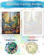 TOCARE Eiffel Tower Paint by Numbers Kit - Image 2