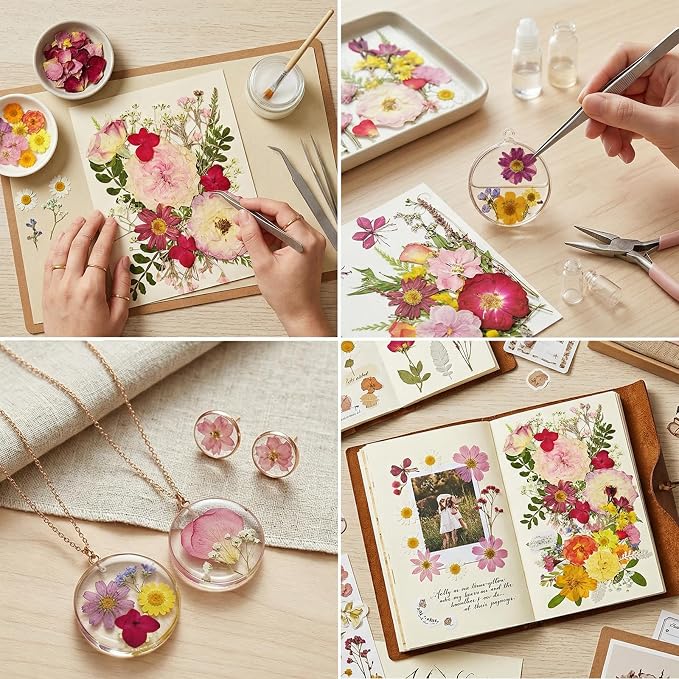 Dried Pressed Flowers for Resin | Real Dry Leaves Bulk Natural Herbs Kit for - Image 7
