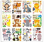 Aowplc 48 Make A Safari Animal Sticker Sheets by Aowplc