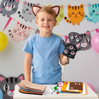 WATINC 6Pcs Hand Puppet Making Kit, Art Craft Felt Sock Puppet Toys, Creative - Image 6