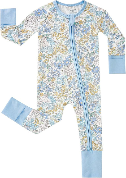 pureborn Baby Infant Boys Girls Sleeper Snug Fit Viscose from Bamboo Pajamas 0-24 Months