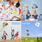 DIY Blank Kites for Kids in Bulk, Kite Making Kit for Kids, 23.6in Bulk Blank - Image 5