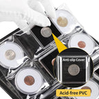 36 Pockets Blue Coin Capsule Holder Album - Image 4
