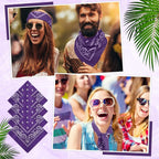 100 Pack Bandanas Unisex Paisley Bandanas Bulk Multi Purpose Cowboy Head Wrap - Image 3