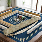 Vintage Chinoiserie Floral Mahjong Mat Bag - Image 6