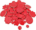 500g/1.1lb Ceramic Mosaic Tiles Mixed Shapes of Flowers, Mushrooms by Unknown