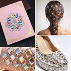 1200 Pcs AB Rhinestones for Bedazzling, Rainbow Effect Craft Gems for Crafting - Image 5