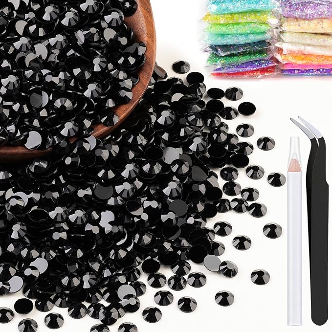 2500pcs 5mm Resin Rhinestones Bulk by BELLEBOOST