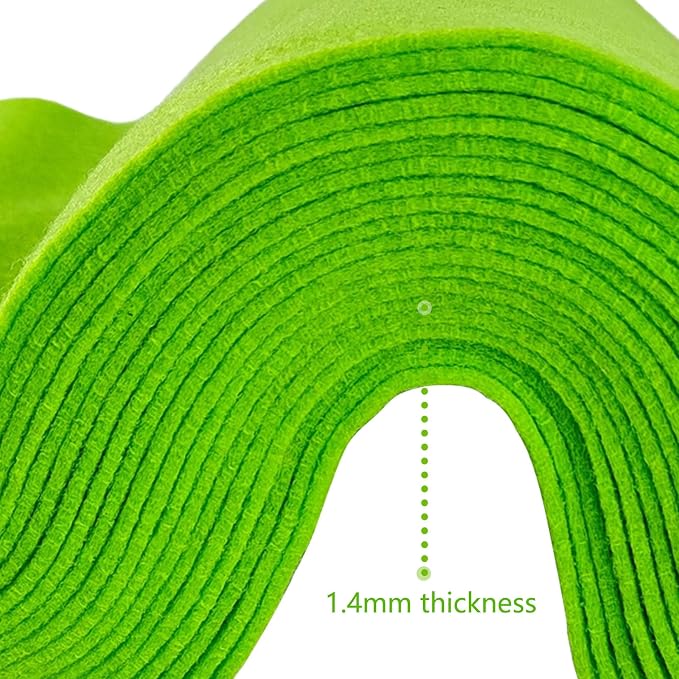 Jtnohx Color Felt, Soft Felt Sheets, 1.4mm Thick 8"x12" Handicraft Felt Fabrics - Image 5