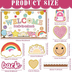 Welcome Back to School Bulletin Board Set Boho Groovy Classroom Decorations - Image 2