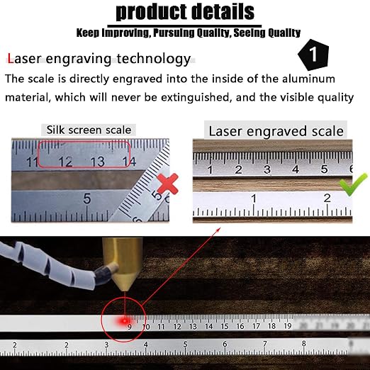Multi Angle Measuring Ruler, 12-Sided Angle Measurement, Tile Holes Measure - Image 5