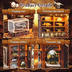 3D Wooden Puzzles for Adults, DIY Miniature Dollhouse, Book Nook Kit, Built-in - Image 5