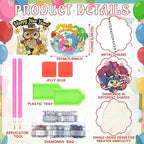 Cinnvoice 12 Pcs Summer Seasonal Diamond Art Hanging Ornament Kit - Image 2