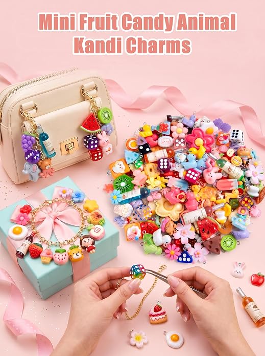 RQAYE DIY Cute Bracelet Charms, Resin Charms - Image 5