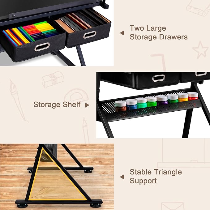 ZENY Adjustable Drafting Table - Image 6