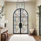 DKTIE Vintage Nature Art Tile Seamless Pattern Bathroom Window Privacy Film - Image 5