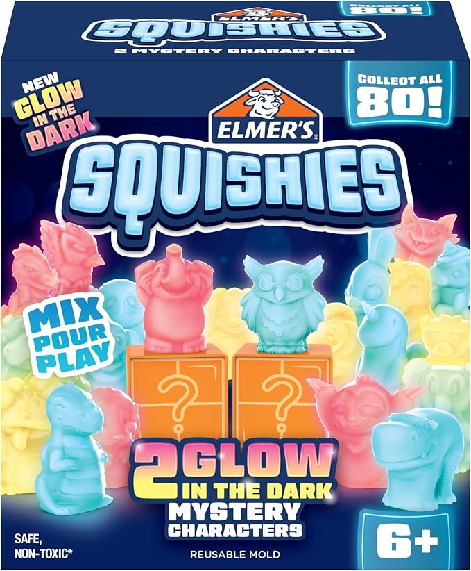 Elmer's Squishies, Kids DIY Activity Kit, Squishy Glow in the Dark Toys by Unknown