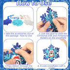 Fennoral 18 Pack DIY Snowflakes Craft Kit - Image 3