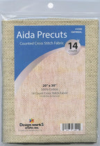 14 Count Aida Fabric Pre-Cut for Counted Cross Stitch by Design+Works+Crafts
