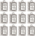 SUNNYCLUE 1 Box 80Pcs Book Charms Inspirational Message Graduation Book Charm by SUNNYCLUE