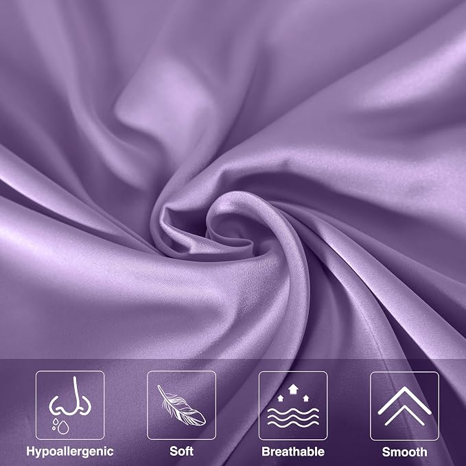 Mulberry Silk Pillowcase for Hair and Skin, Cooling Silk Pillow Case - Image 2