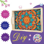 EWJRNSF Diamond Art Kits for Adults Wooden Serving Trays - Image 4