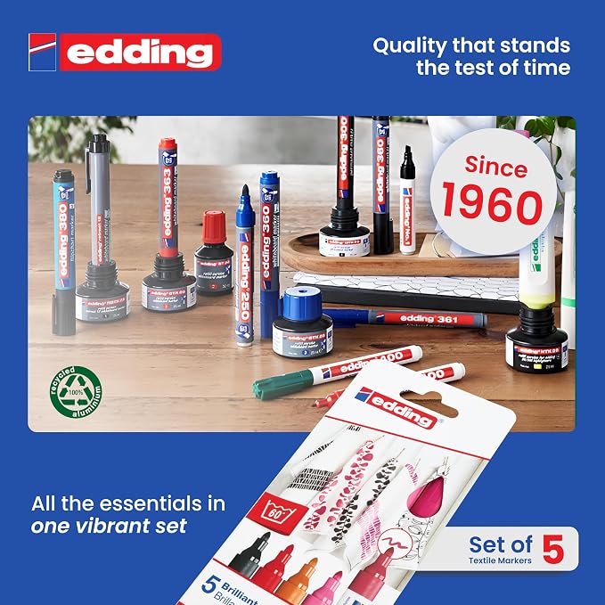 edding 4500 Textile Marker Set - Image 8