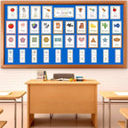 Qyeahkj 17.7in x 20ft Bulletin Board Paper Roll Bulletin Board Background Paper - Image 3