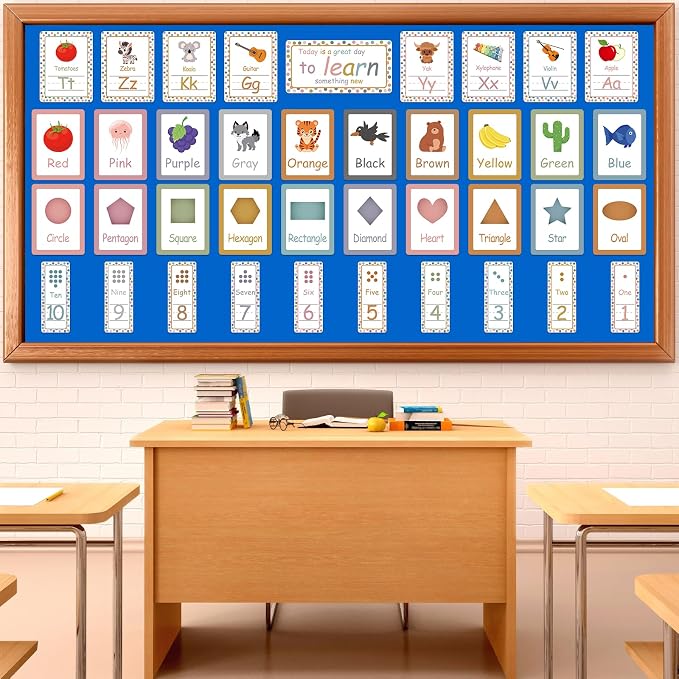 Qyeahkj 17.7in x 20ft Bulletin Board Paper Roll Bulletin Board Background Paper - Image 3