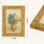puthiac 4x6 Rustic Farmhouse Picture Frame, Natural Pine, 1 Pack | Distressed - Image 5