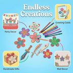 Le Shang 12 PCS Unfinished Wood Crafts, Spring Crafts - Image 5