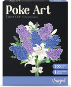 Unwynd Poke Art Lavender Flower Bouquet | Mess-Free Arts and Crafts by Unwynd