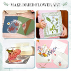 Aboofx Large Flower Press Kit for Adults, 10.8"x6.9" 6 Layers Wooden Flower - Image 6