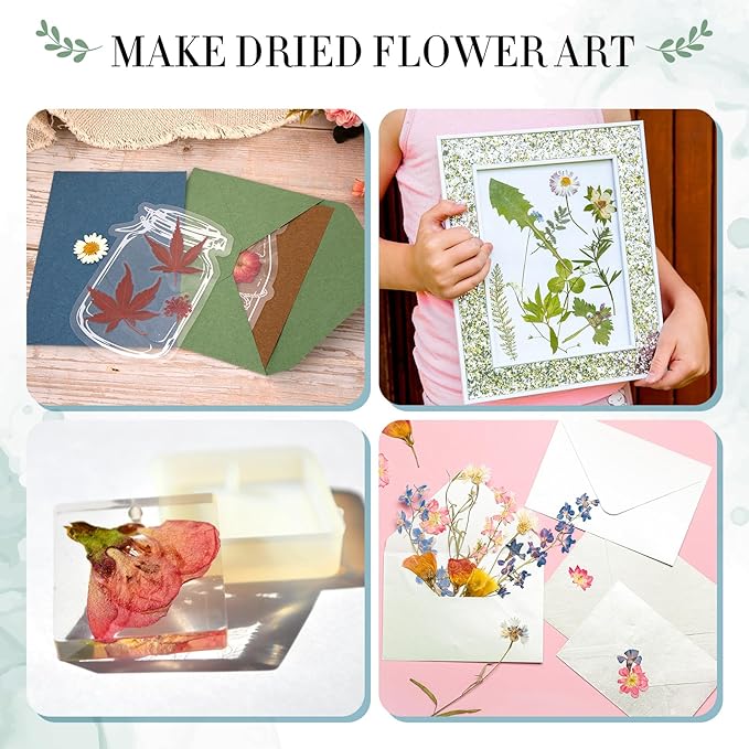 Aboofx Large Flower Press Kit for Adults, 10.8"x6.9" 6 Layers Wooden Flower - Image 6