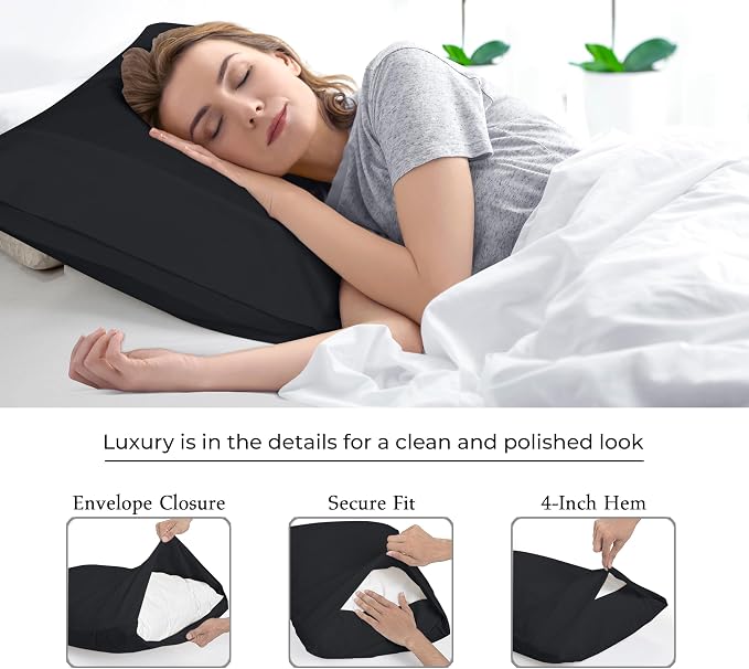 Royale Linens Queen Pillowcase Set of 2 - Image 7