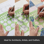 ALVIN, Circle Master Template, Drawing and Drafting Tool - Image 7