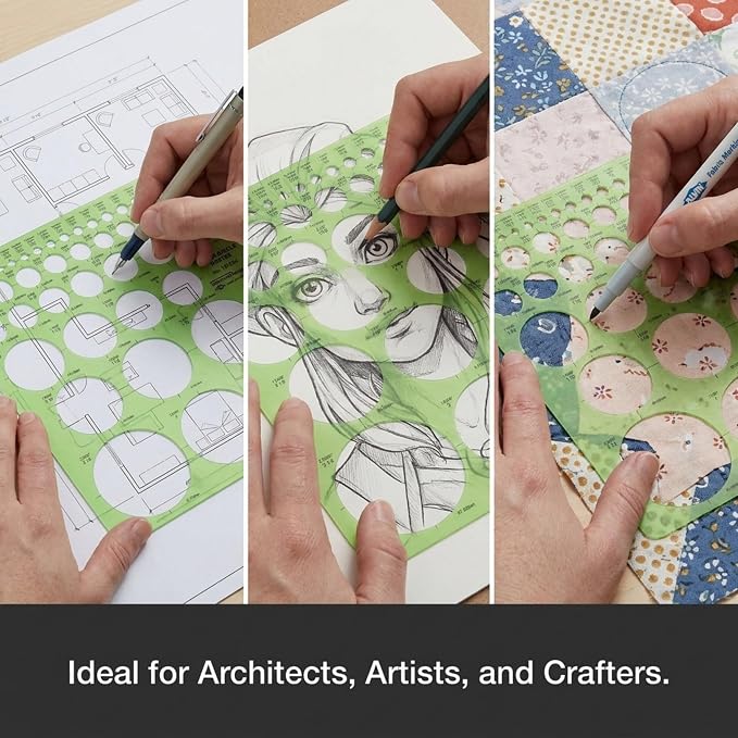 ALVIN, Circle Master Template, Drawing and Drafting Tool - Image 7