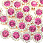 200 PCS 12MM Crystal Glass Sew on Rhinestones Jewels Gems by Unknown