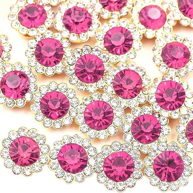 200 PCS 12MM Crystal Glass Sew on Rhinestones Jewels Gems by Unknown