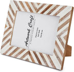 Picture Photo Frame Chevron Herringbone Art Inspired Vintage Table-Top/Wall - Image 5