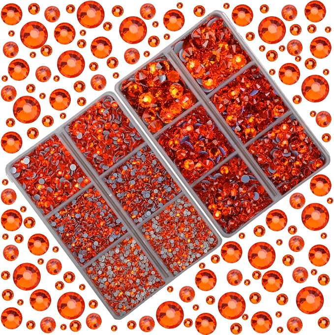10000Pcs 2-Boxes Mixed Size Hot Fix Round Crystals Gems Glass Stones Hotfix - Image 2