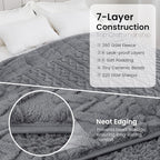Weighted Blanket Queen Size 17lbs, Ultra-Warm Thick Sherpa Weighted Blankets - Image 6