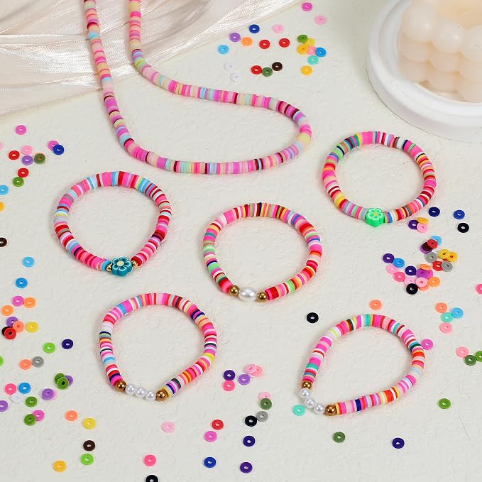 28 Colors 3500 Pcs Clay Beads Kit - Image 5