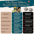 Pebblonia Mandala Rocks Pebble Painting Kit - Image 7