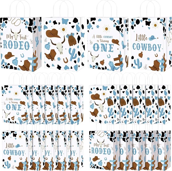 Gaillty 24 Pcs My First Rodeo Party Favor Bags 1st Rodeo Birthday Gift Bags by Unknown