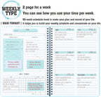 Undated Weekly Planner- Weekly Goals Notebook, A5 To Do List Planner, Habit - Image 2