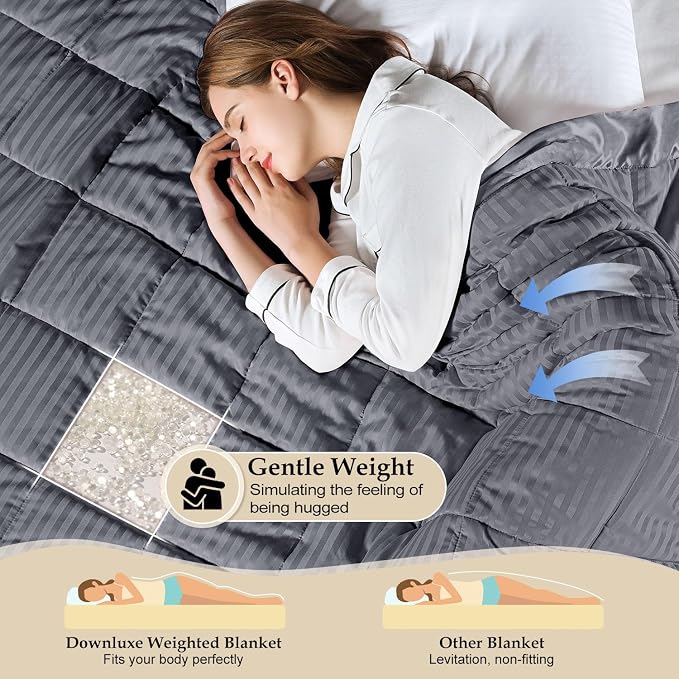 downluxe Weighted Blanket King Size, 18 lb Weighted Blanket - Image 3
