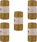 5 Skeins of Sensy Premium 2mm 251 Yards Sparkle Polyester Rope 90% by SSENSY